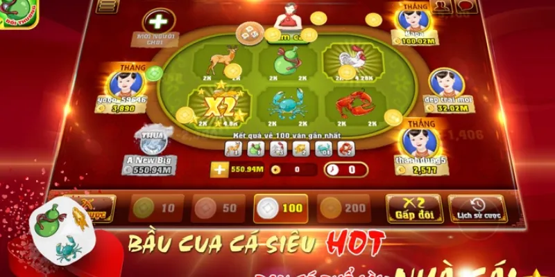 Không gian đầy màu sắc của bầu cua đổi thưởng tại 789Bet